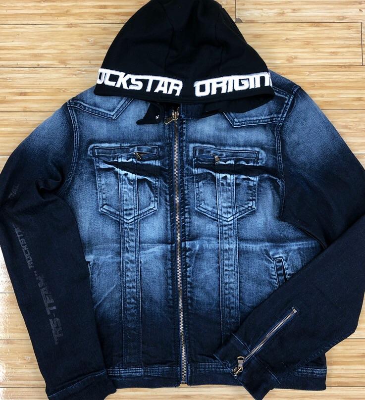 Rockstar- ely hooded denim jacket