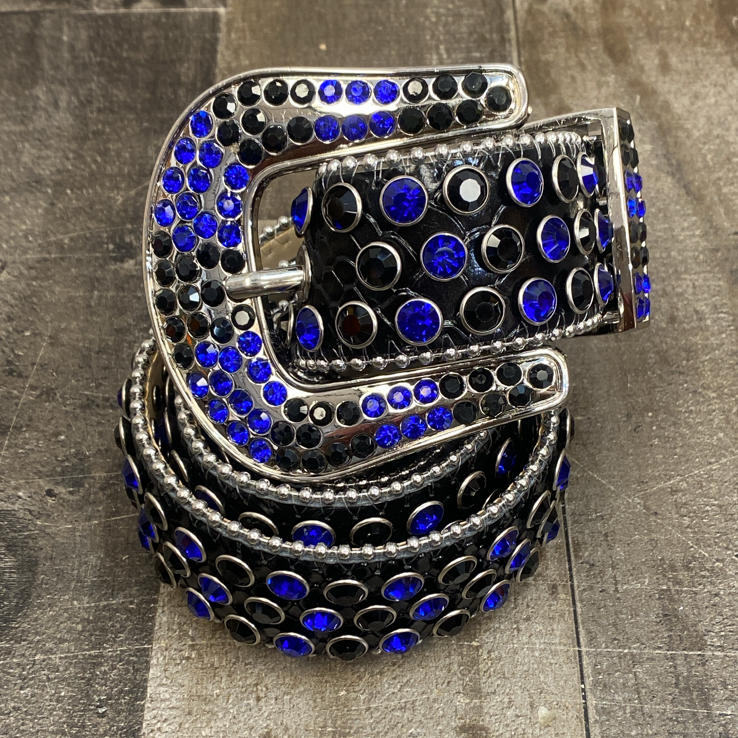 Dna Premium Wear- studded belt (black/blue)