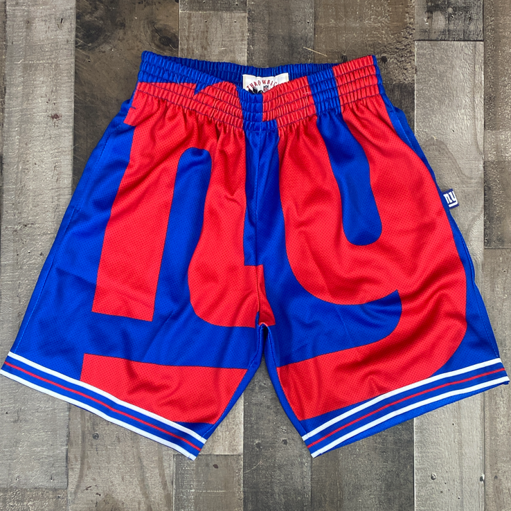 Mitchell & Ness- NFL big face shorts Giants