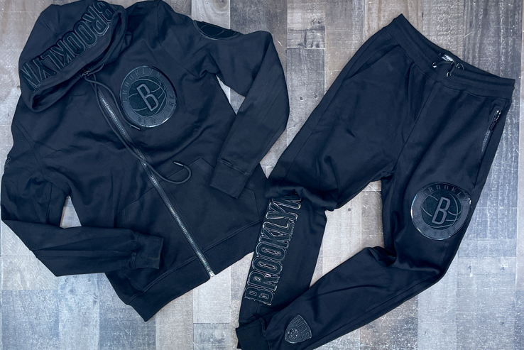 Pro Max- brooklyn nets sweatsuit (black)