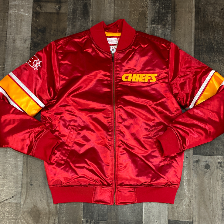 Mitchell & Ness- NFL heavyweight satin jacket Kansas City Chiefs