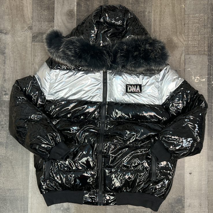 Dna Premium Wear- bubble coat (silver/black)