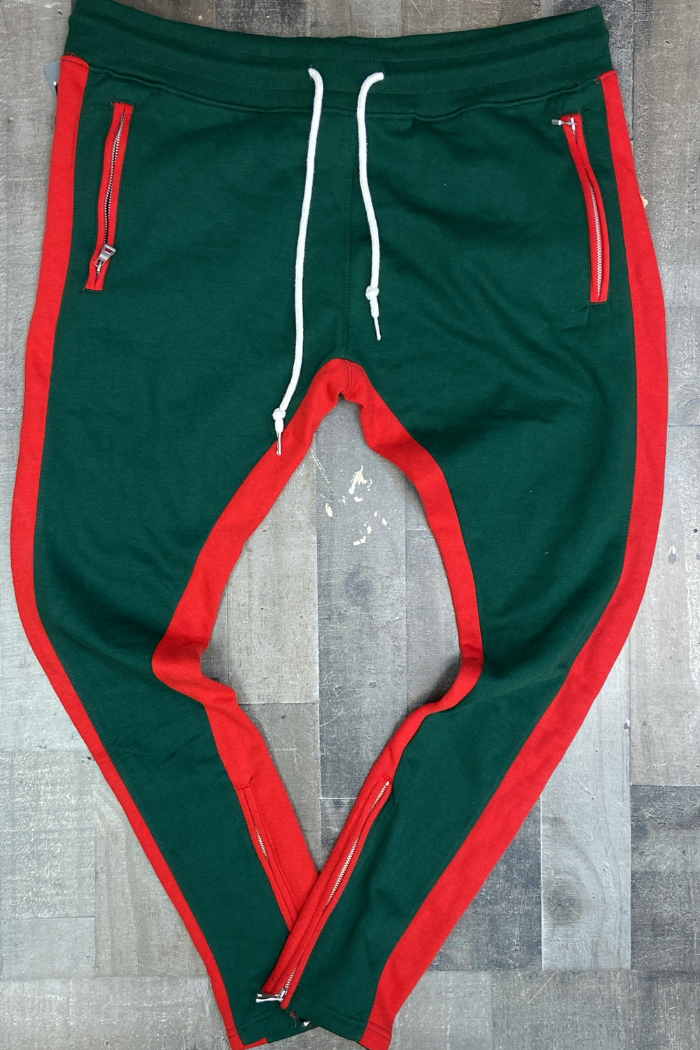 Jordan Craig - striped sweatpants (green/red)