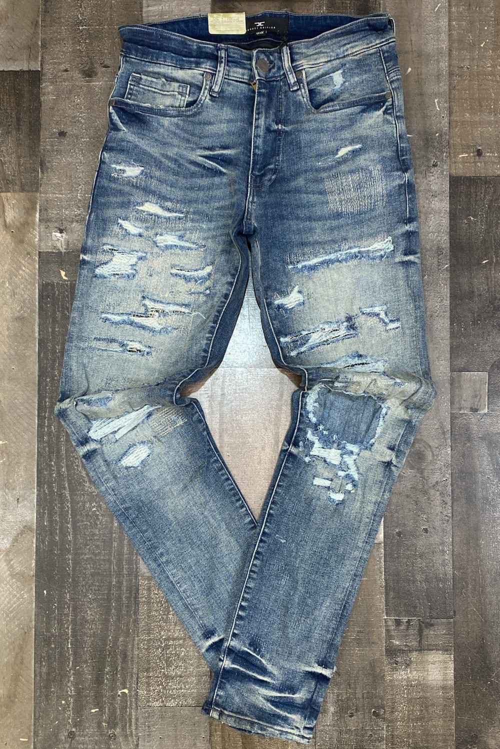 Jordan Craig- multi ripped jeans (blue)