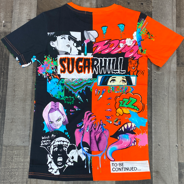 
                  
                    Sugarhill- split psycho ss tee (orange/black)
                  
                