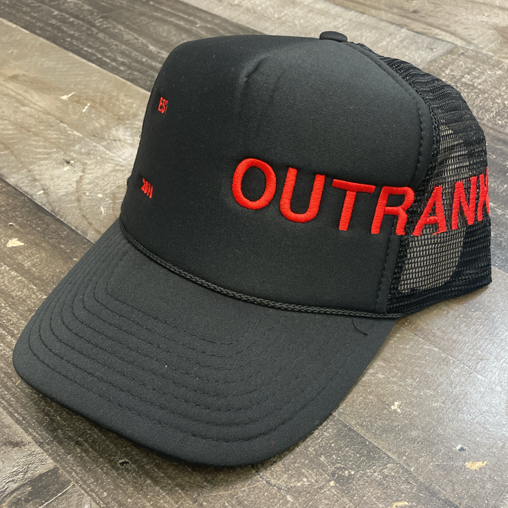Outrank - since day one foam trucker hat foam trucker hat (red)