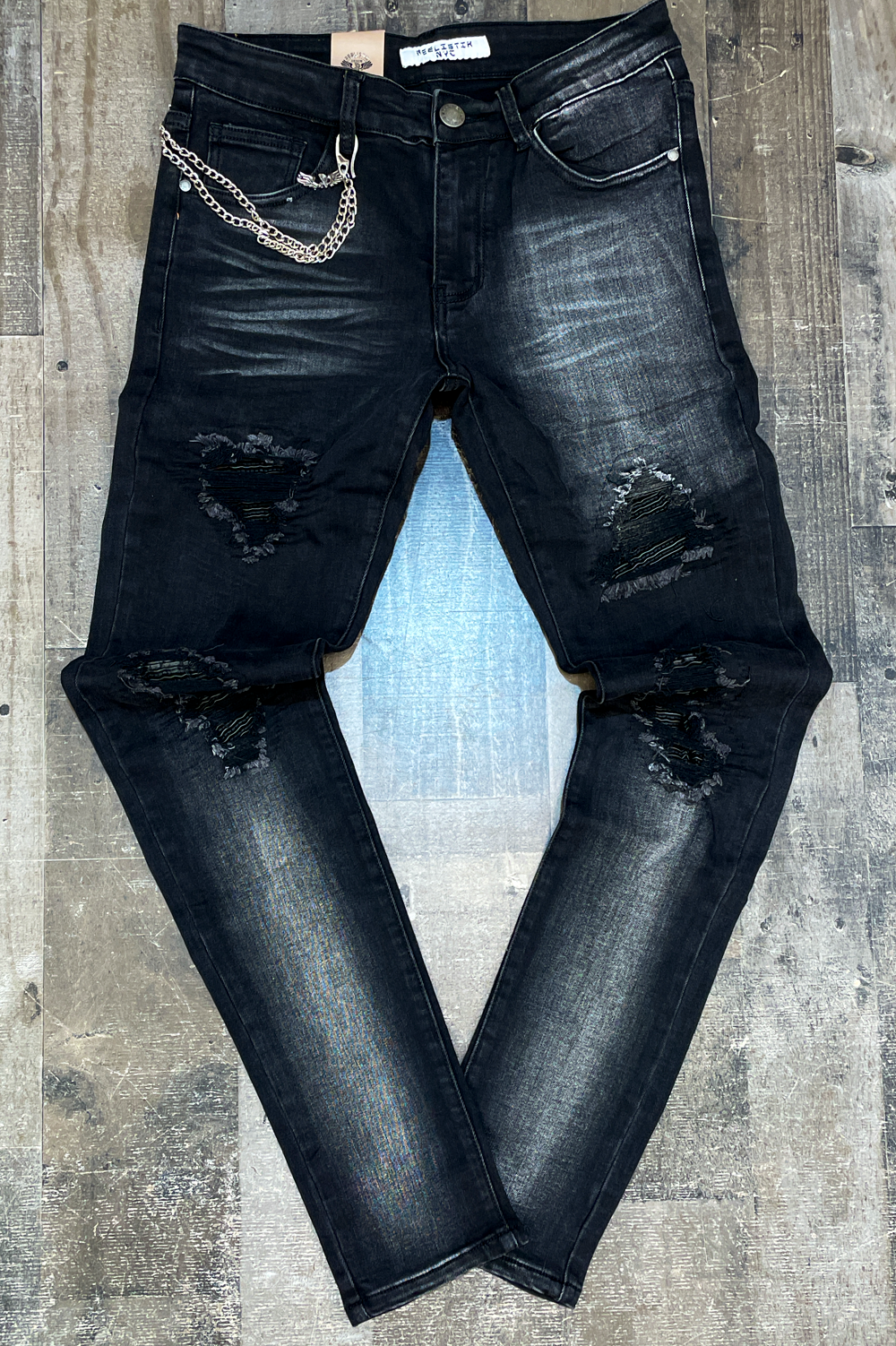 Reelistik- black wash jeans
