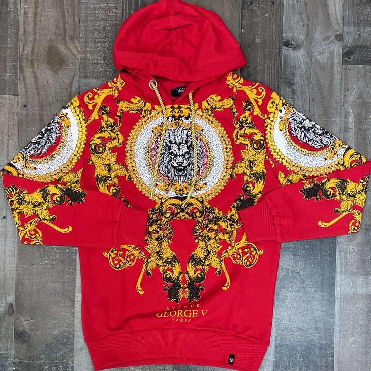 
                  
                    George V- studded lion hoodie
                  
                