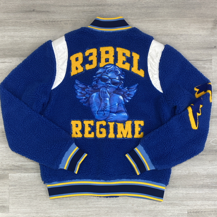 
                  
                    Rebel- Sherpa varsity jacket (blue)
                  
                