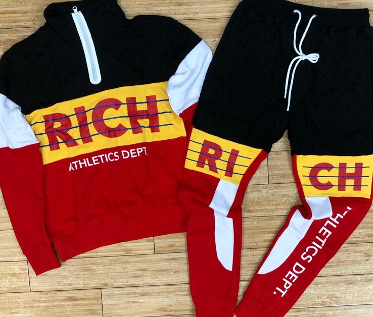 Richstar- rich athletics pullover track suit