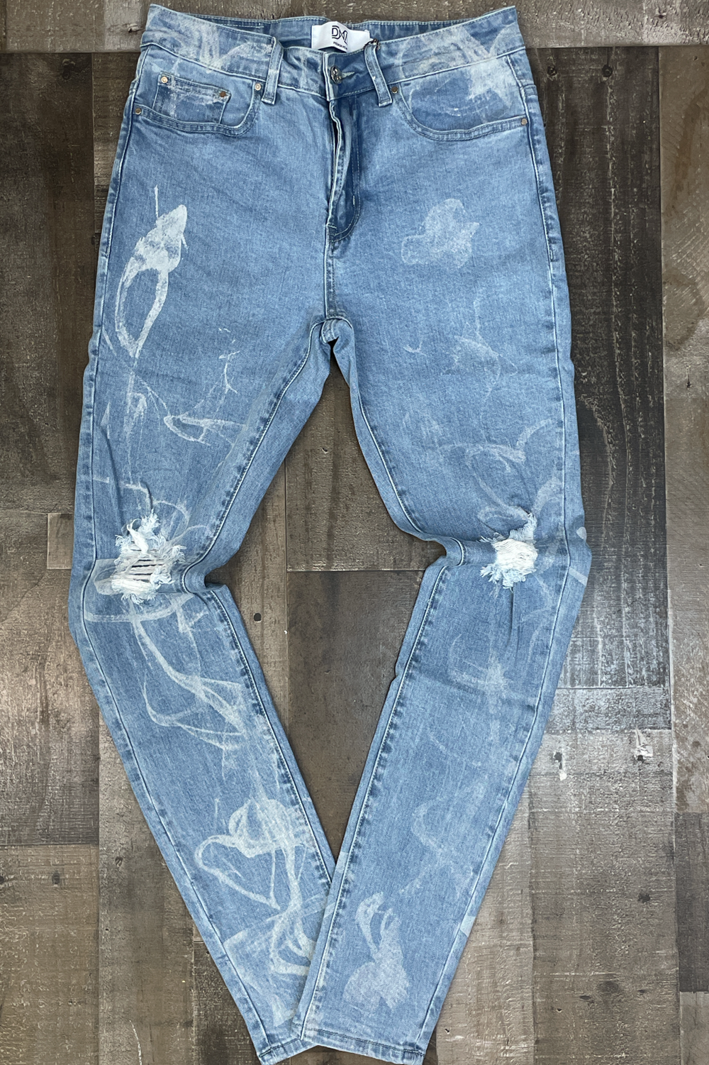 DNA Premium Wear- doodle denim jeans (blue)