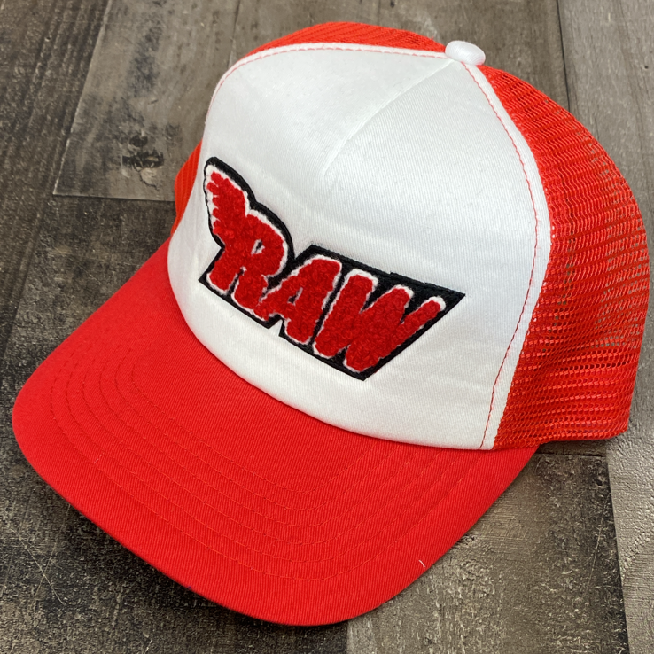 Rawyalty- raw chenille patch hat