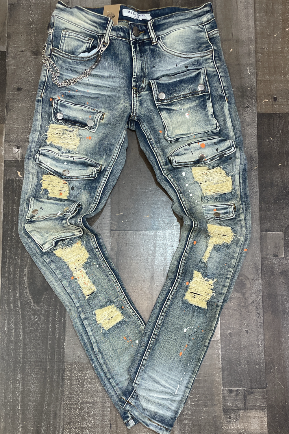 Reelistik - pocket w/ rips denim jeans
