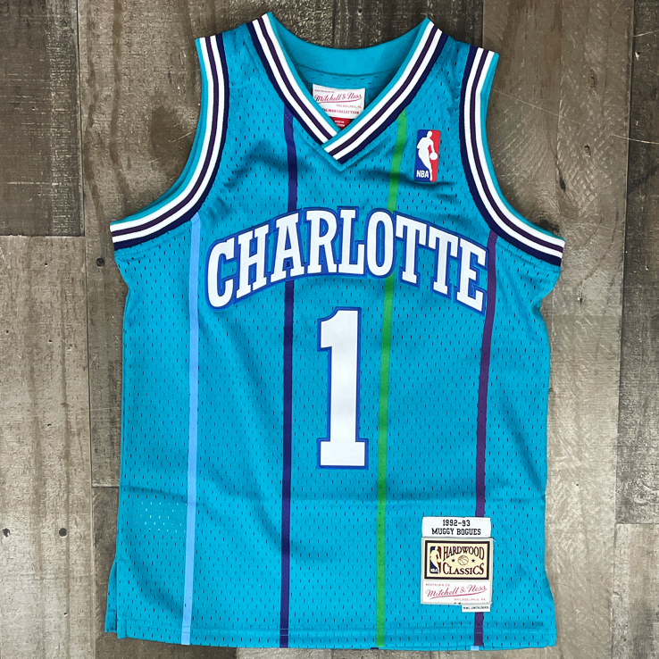 Mitchell & Ness- Charlotte Hornets Bogues Muggsy jersey (kids)