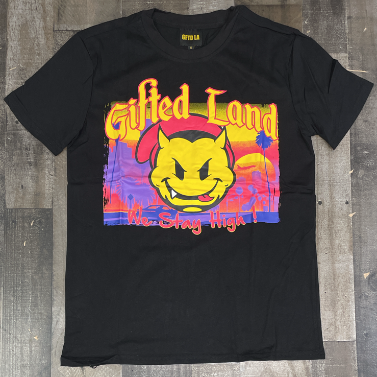 GFTD - gifted land ss tee (black)