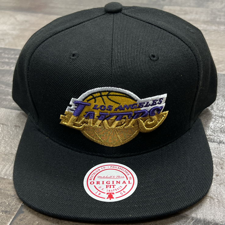 Mitchell & Ness- NBA Gold Dip Down Lakers Snapback