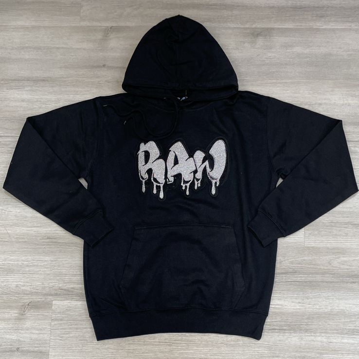 Rawyalty - raw drip hoodie (black/silver)