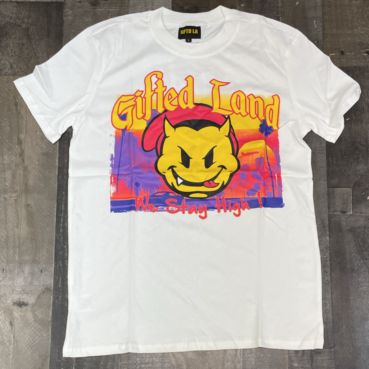 GFTD - gifted land ss tee (white)