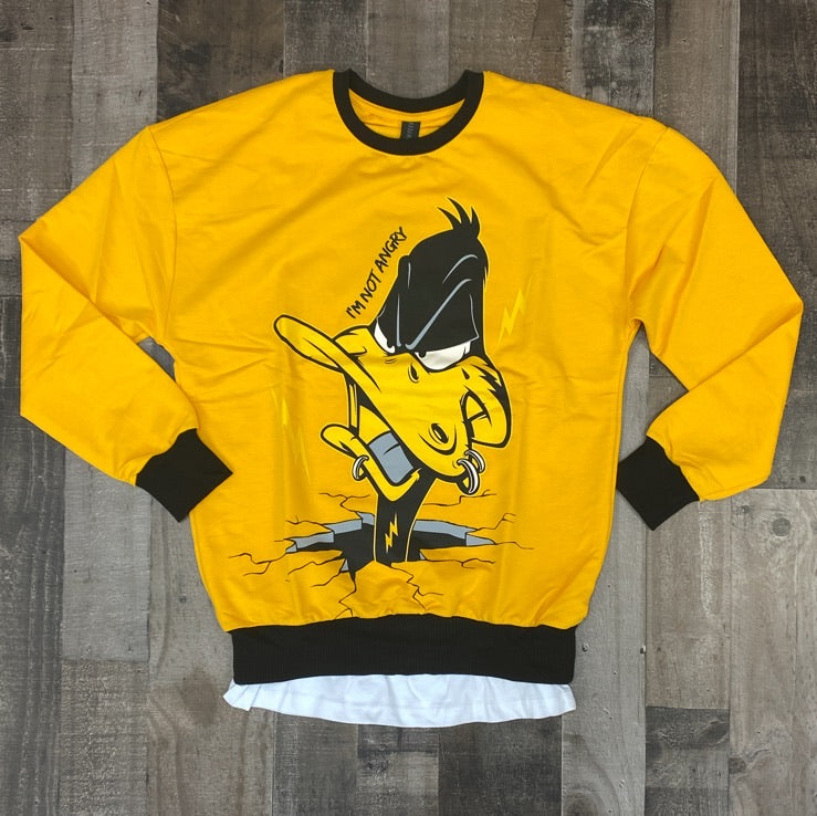 Plus Eighteen- im not angry sweater (yellow)