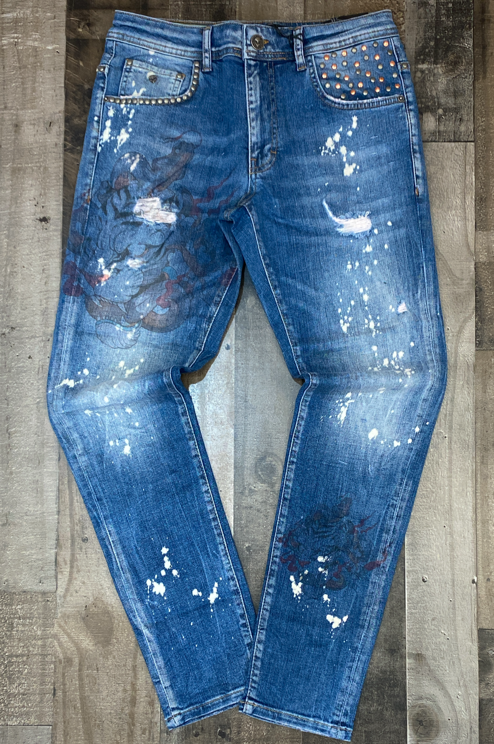 Alien 51- denim jeans w/pictures
