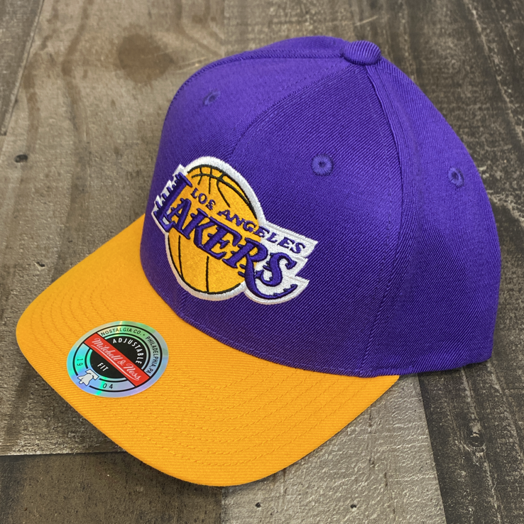 Mitchell & Ness- nba wool 2 tone redline snapback Lakers