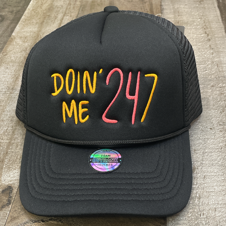 Outrank- doin’ me trucker hat