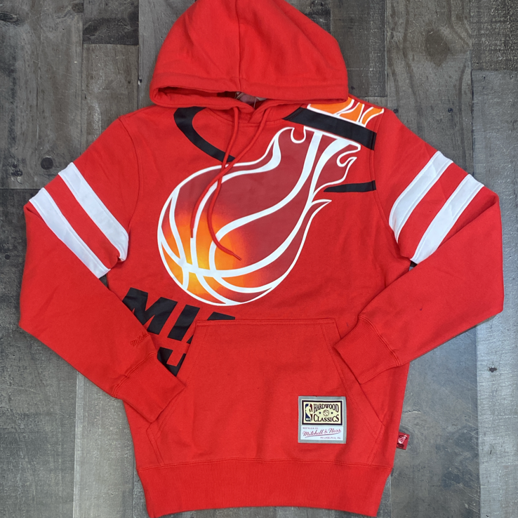 Mitchell & Ness- nba substantial fleece hoodie Miami Heat