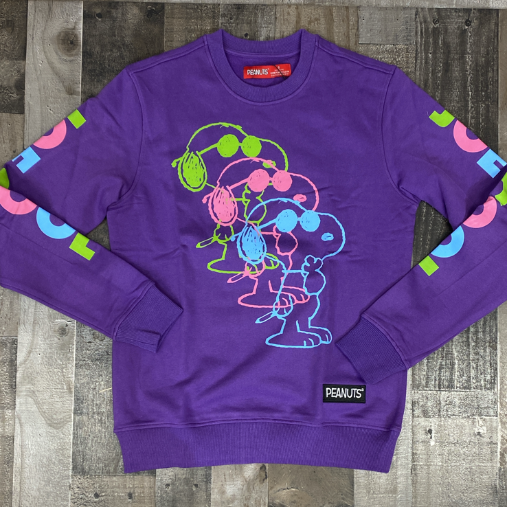 Freeze Max- snoopy “joe cool” sweatshirt (purple)
