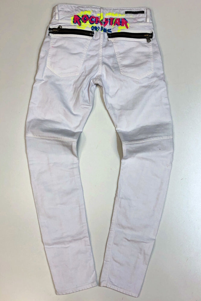 
                  
                    Rockstar- Cyril biker jeans (white)
                  
                