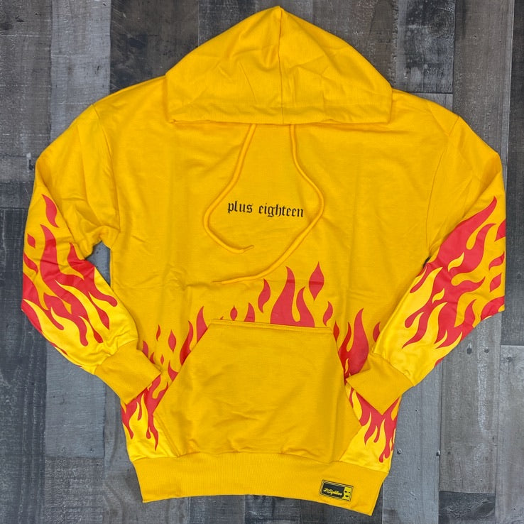 
                  
                    Plus Eighteen- fire hoodie (yellow)
                  
                