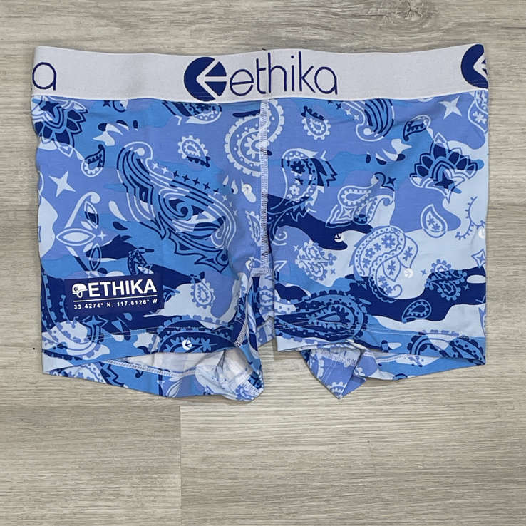 Ethika- tear drop camo boy shorts (women)
