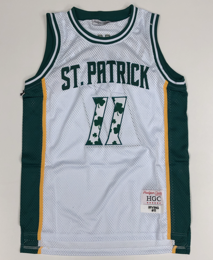 Headgear Classics- St. Patrick Kyrie Irving basketball jersey