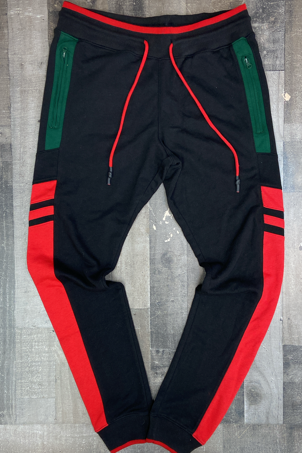 Jordan Craig - colorblock sweatpants (black/red)