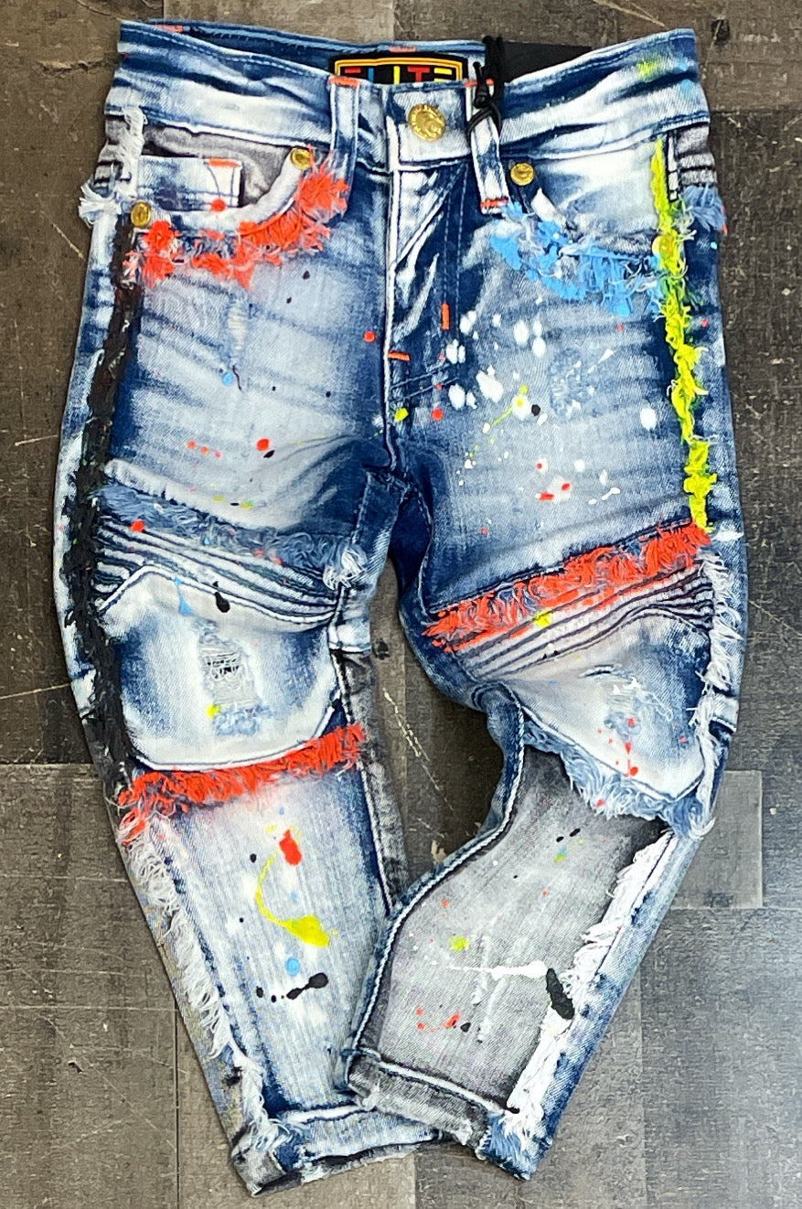 Elite- splattered youth kids jeans