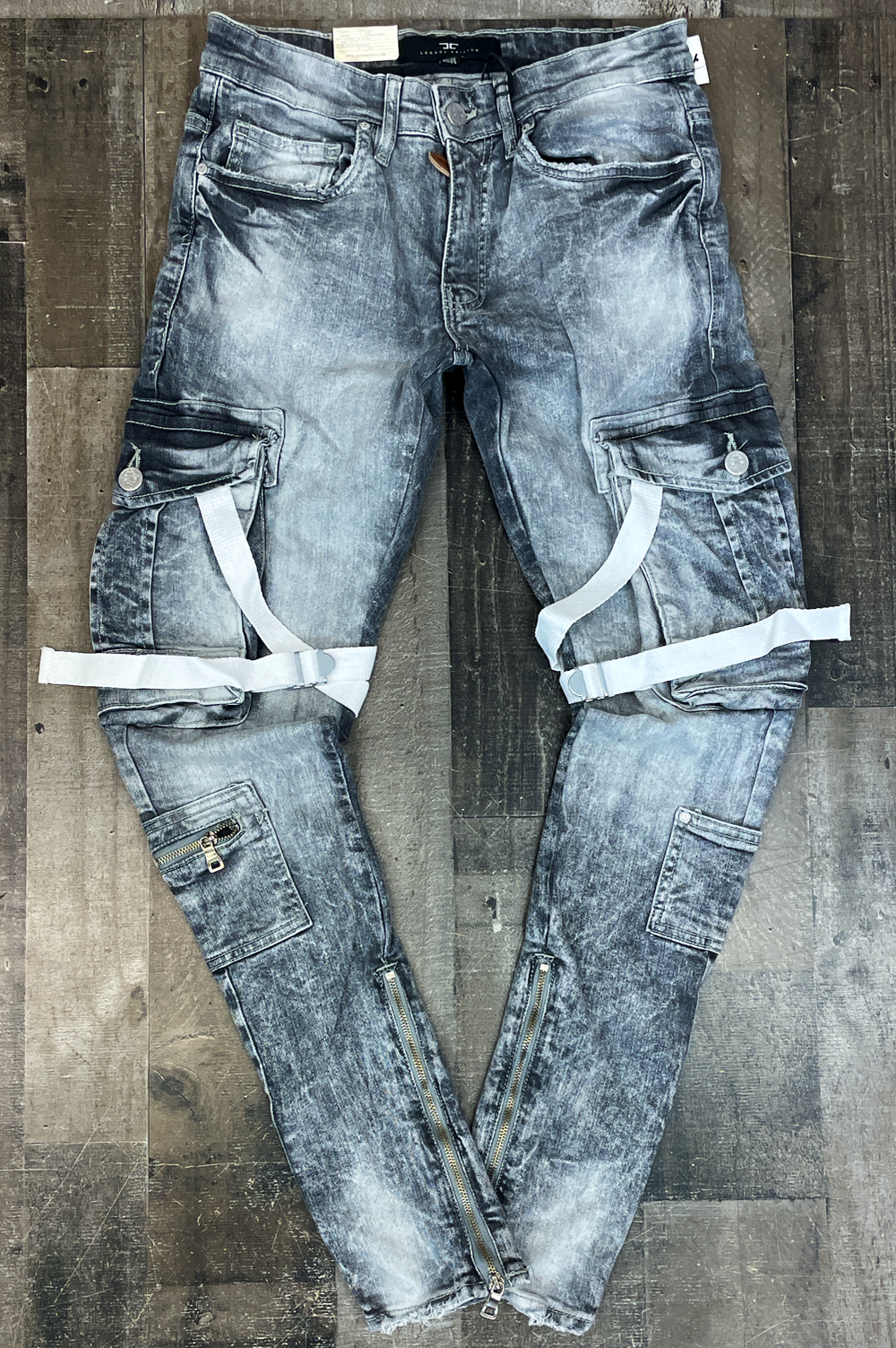 Jordan Craig- harness utility cargo jeans