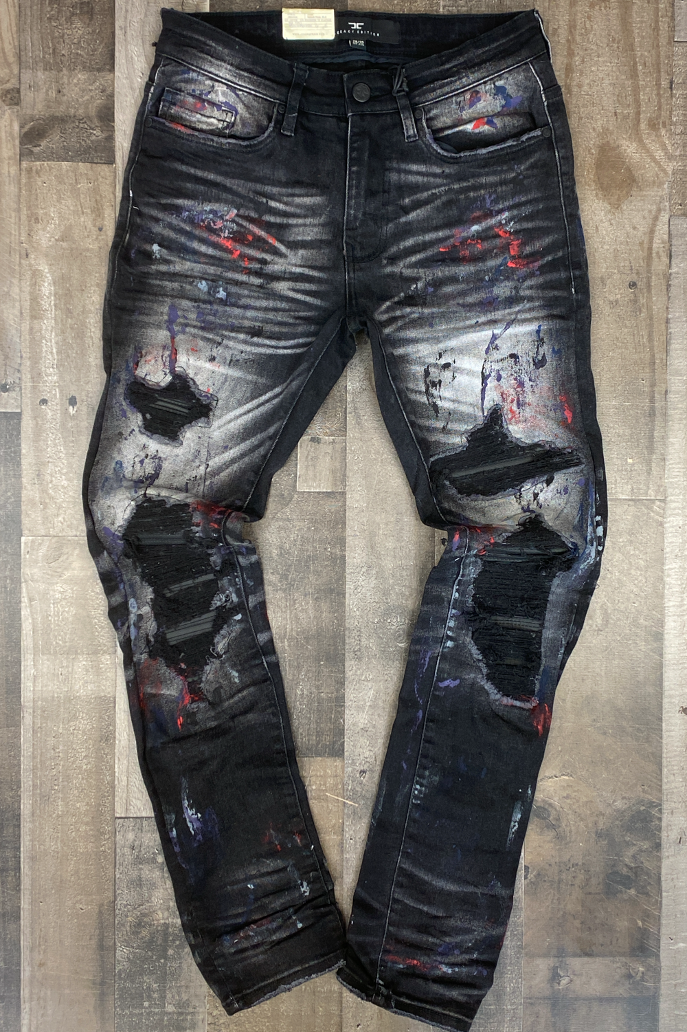 Jordan Craig- painted denim jeans