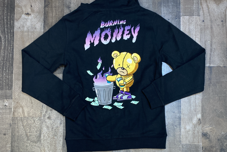 Civilized- burning money full zip hoodie