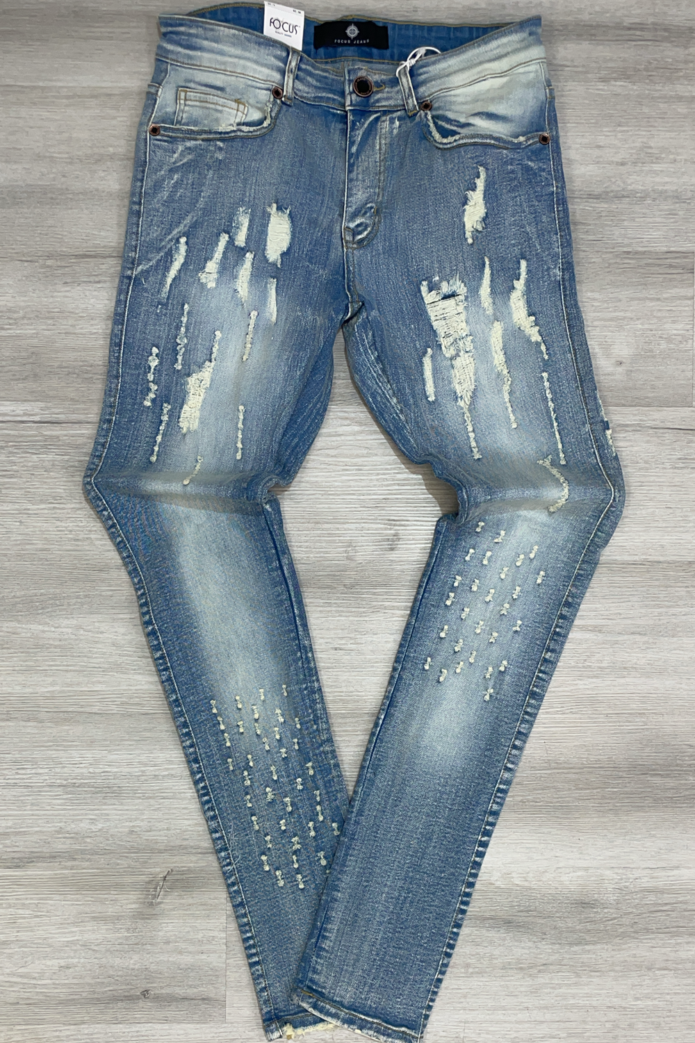 Focus - heavy distressed denim jeans (vintage)