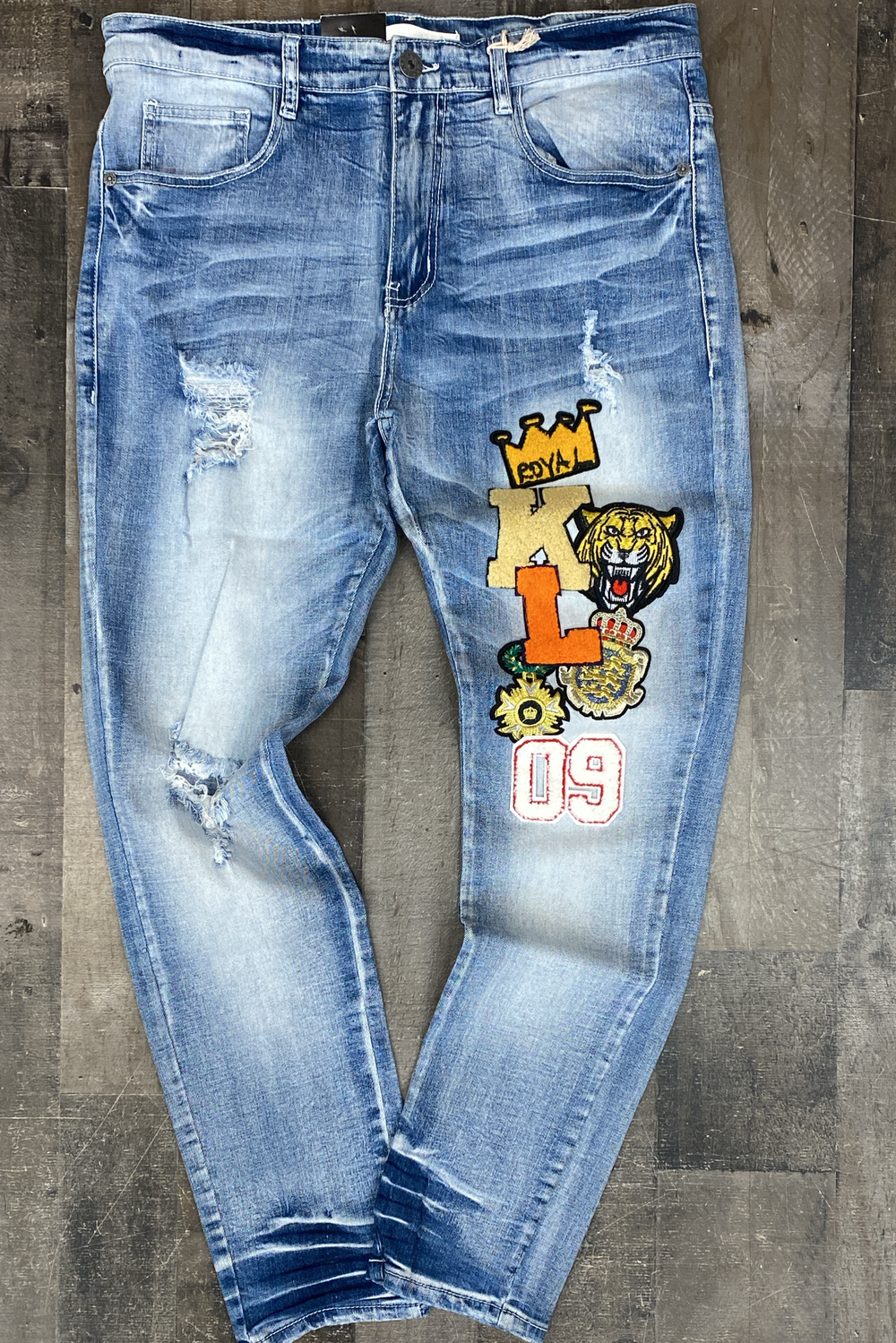 Kloud 9 - royal patch jeans
