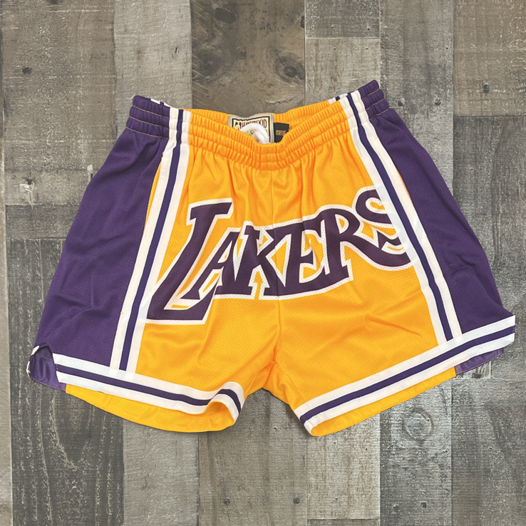 Los Angeles Lakers Big Face 3.0 Shorts - Black - Throwback