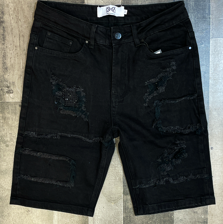 DNA premium wear- patched studded shorts