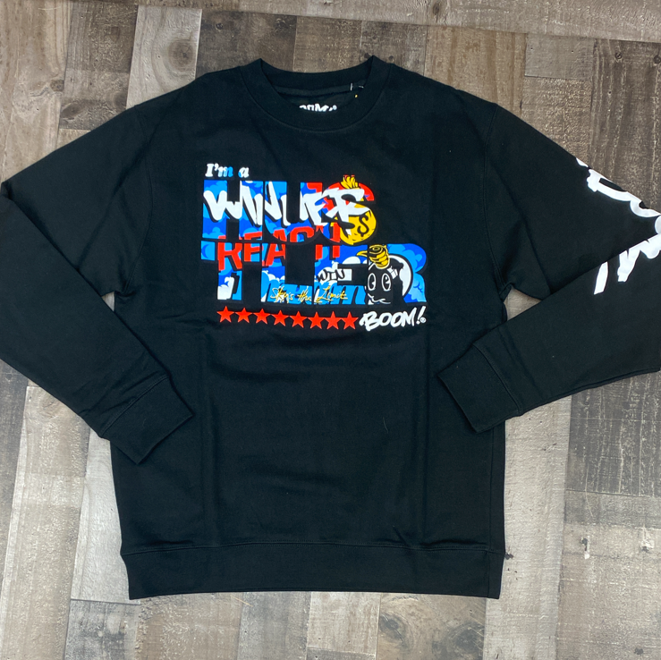 BOOM- original hustler sweatshirt (black)