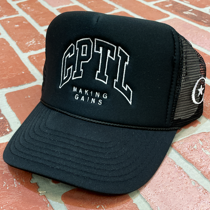 CPTL- making gains foam trucker hat