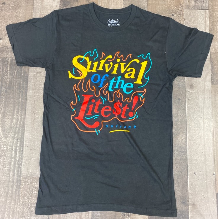 Outrank- survival of the litest ss tee