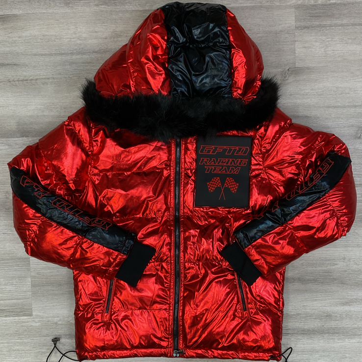 GFTD- racing team puff jacket (red)