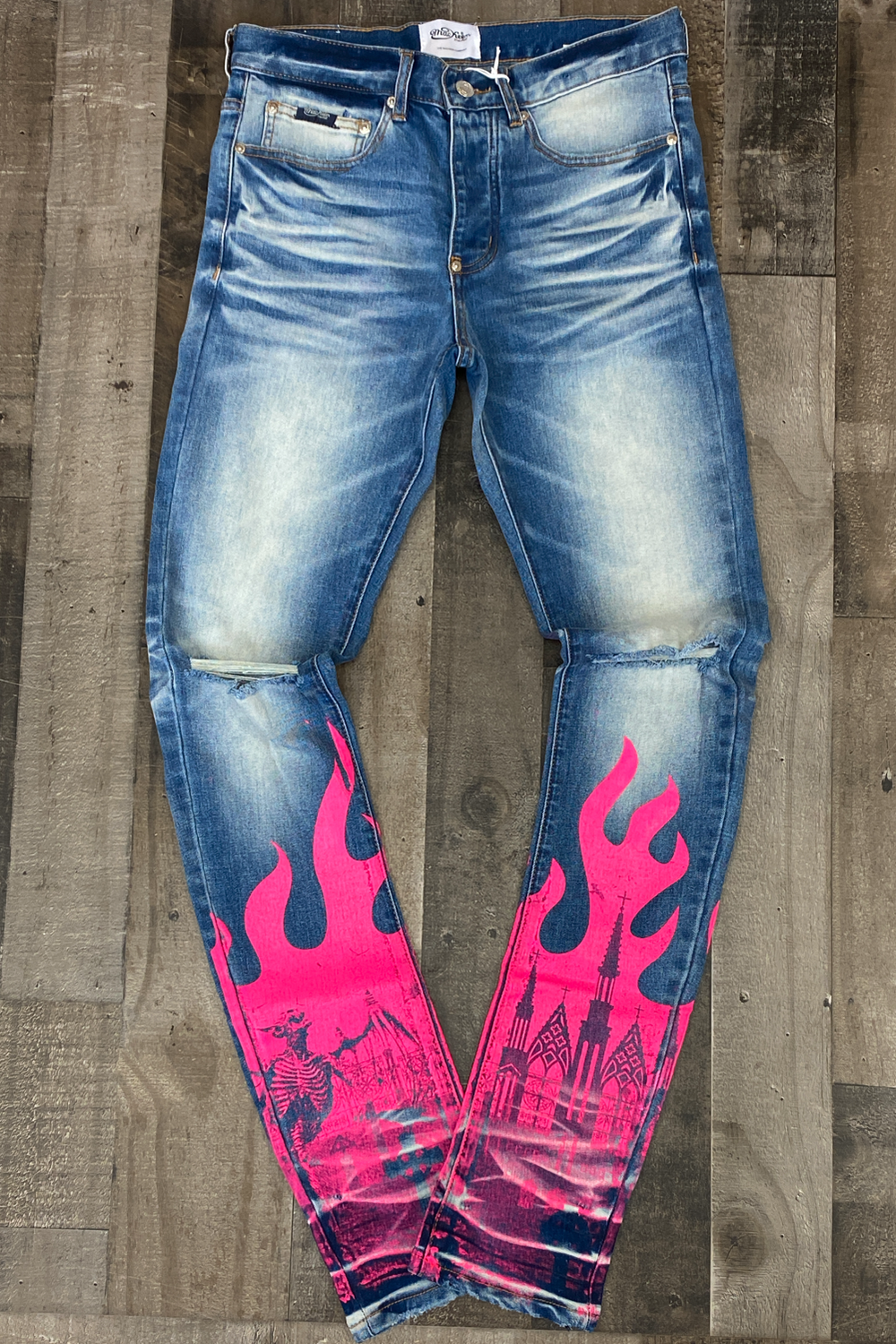 Mackeen- hot fire jeans (pink)