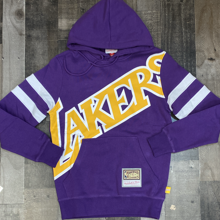 Mitchell & Ness- nba substantial fleece hoodie Los Angeles Lakers