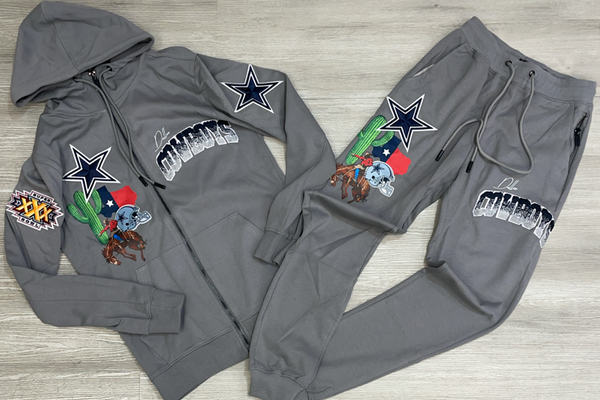 Pro Max - NFL cowboys sweat suite (grey) – Major Key Clothing Shop
