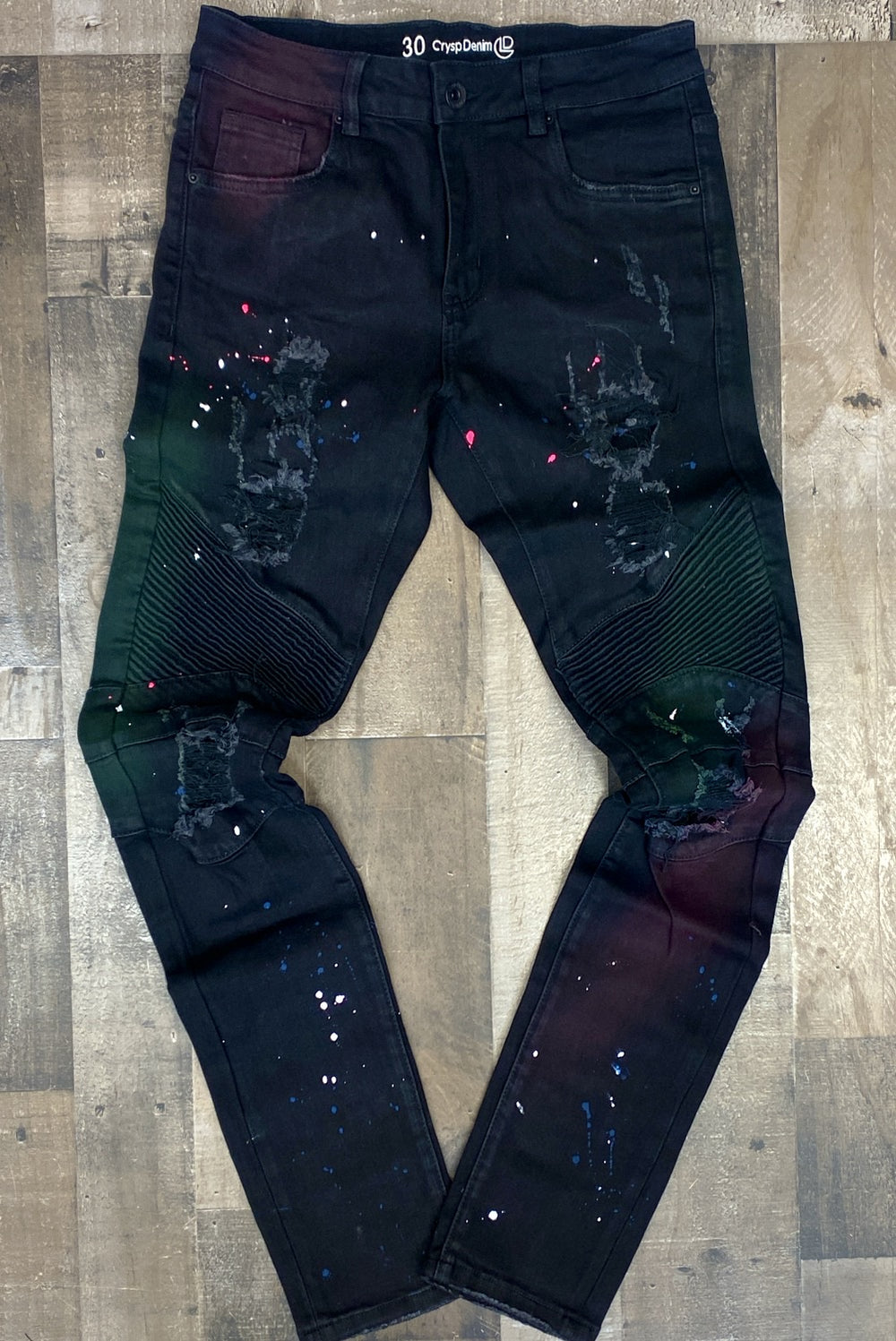 Crysp Denim- spray painted jeans