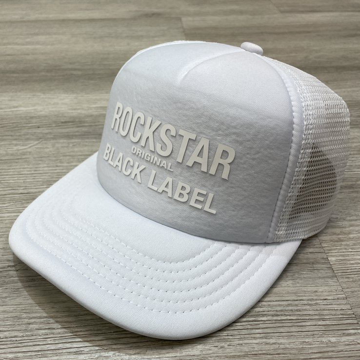 Rockstar - rockstar logo hat (white)